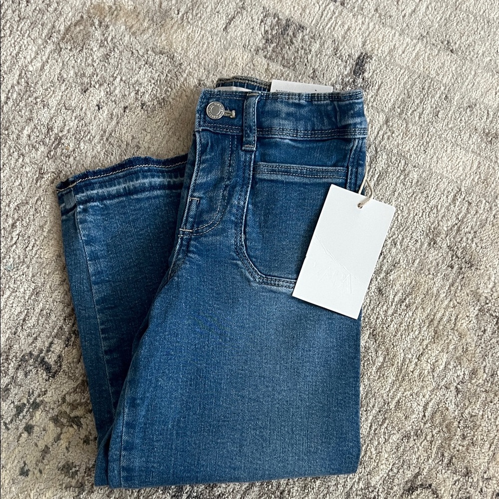 Zara Kids high waisted, wide leg jeans NWT - 5T
